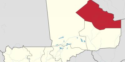 Mapa de kidal a Mali